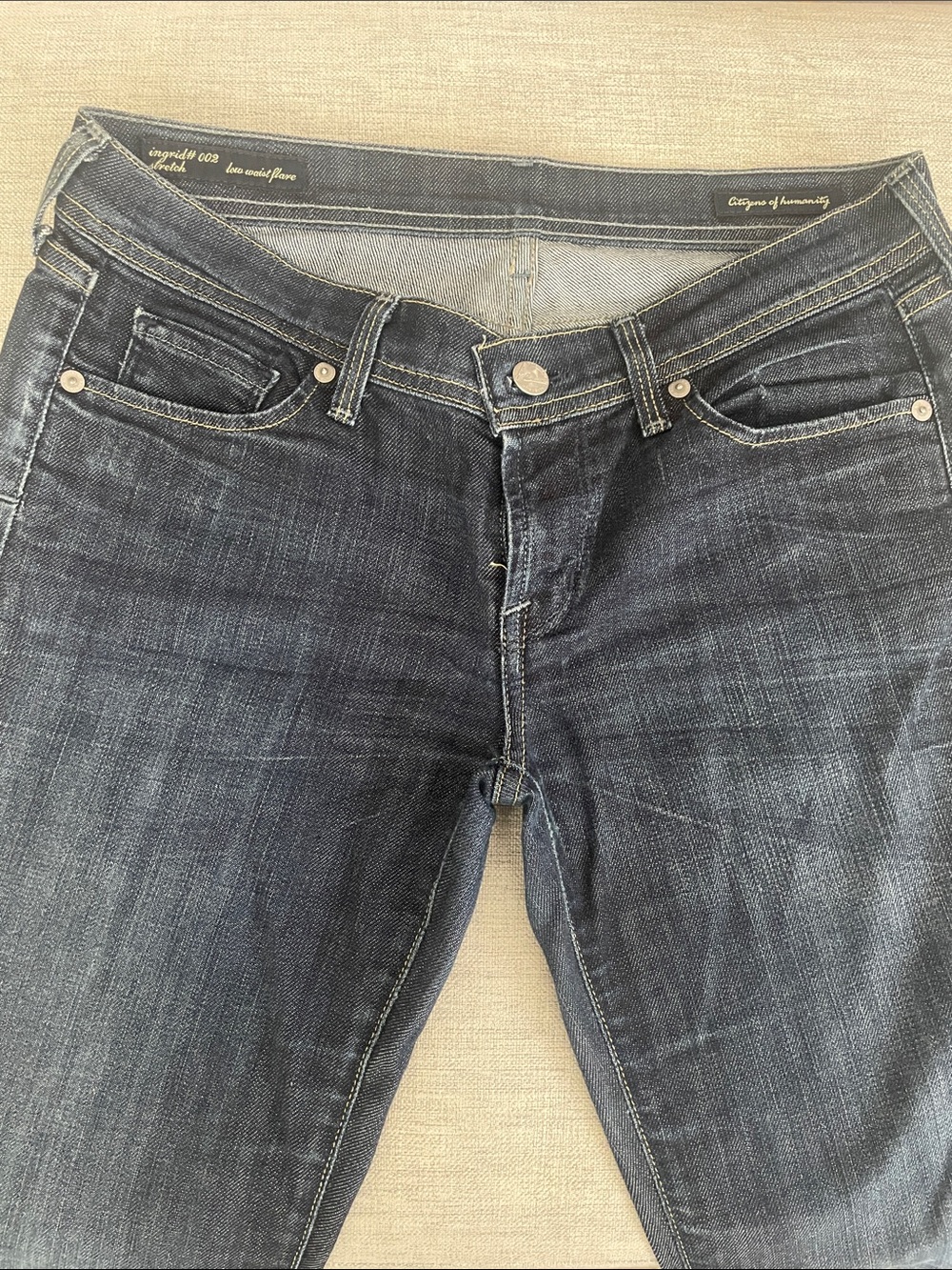 Women’s Citizens of Humanity Ingrid #002 Low Waist Stretch Flare Denim Jeans